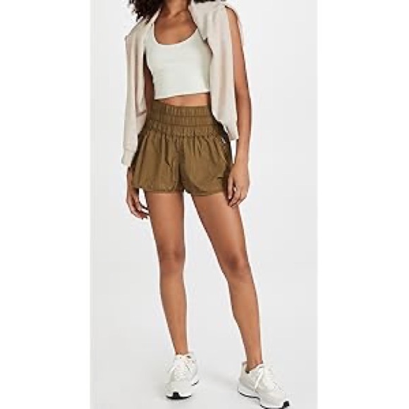 New🌟Free People Movement - The Way Home Shorts-Army - Picture 6 of 9